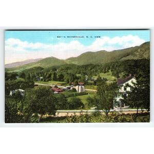 Vintage Postcard “A Waynesville, N.C. View” – Deuel News Co. / E.C. Kropp – NOS